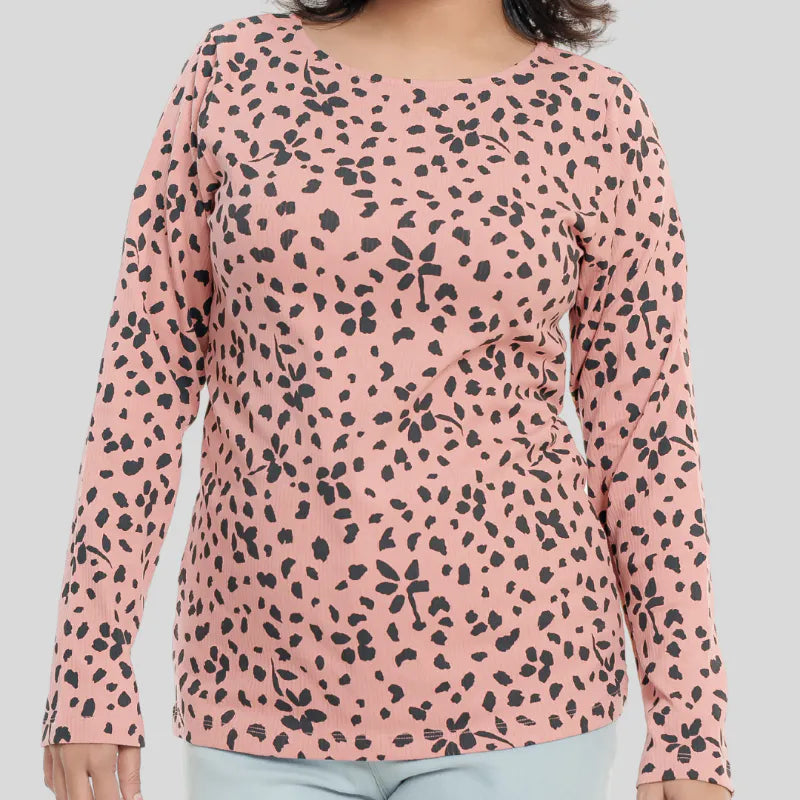 Women's Boat Tee 03 (AOP Pink)