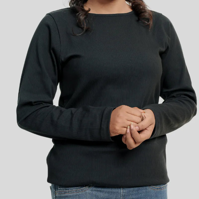 Women's Boat Tee 02 (Black)