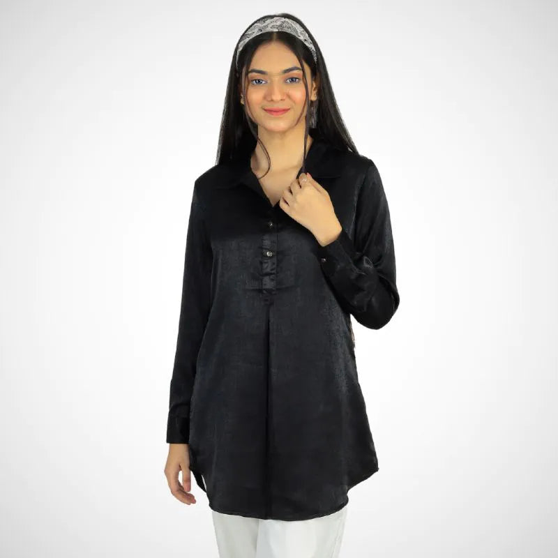 Women's Dart Shirt Black K-05