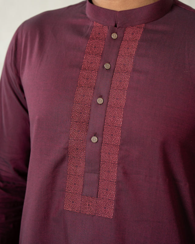 Men's Toton Panjabi 02 Maroon