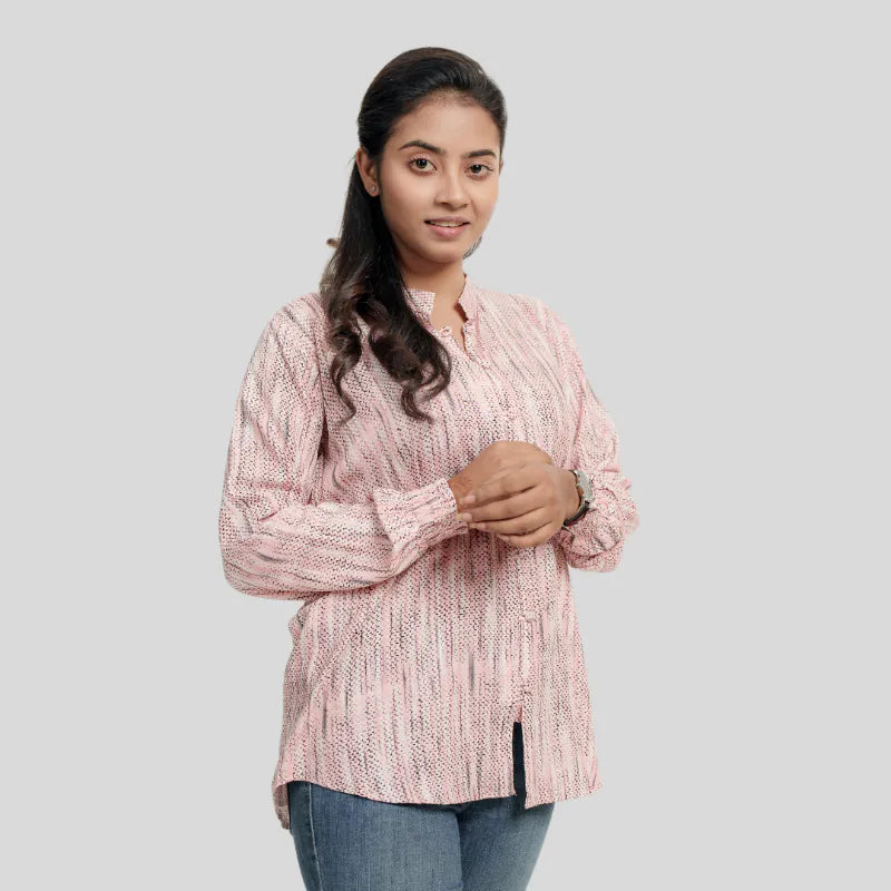 Women's Linen Shirt AOP L-1