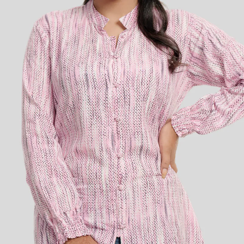 Women's Linen Shirt AOP L-2