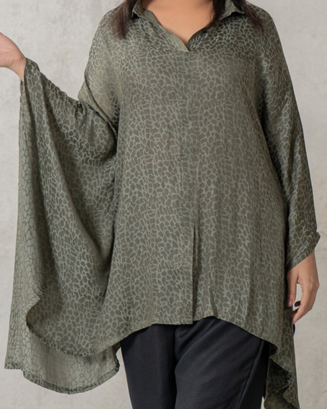 Women's Jacquard Kaftan Olive