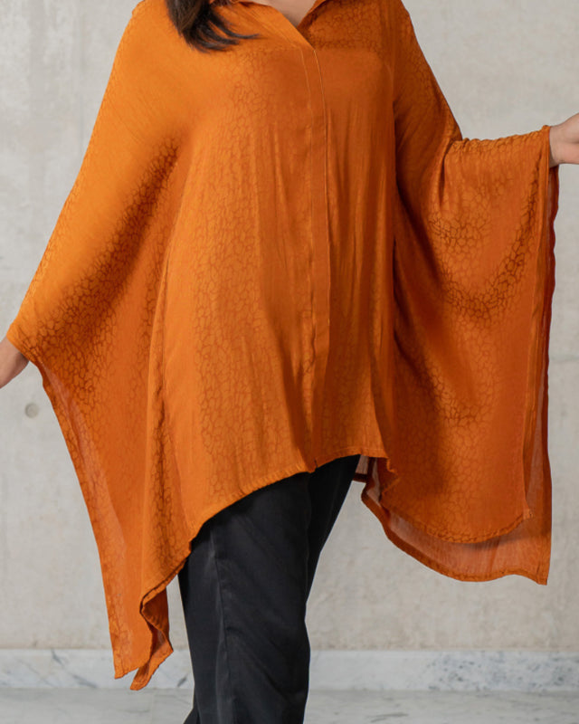Women's Jacquard Kaftan Brown