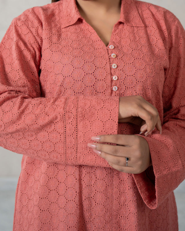 Women's Chicken Co-Ord Set Rose Wood