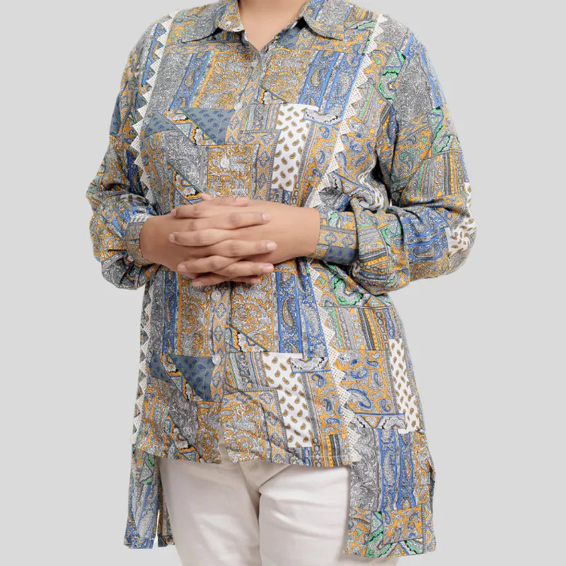 Women's Multi Linen Shirt M-1