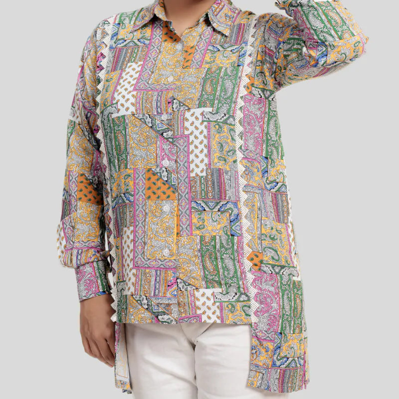 Women's Multi Linen Shirt M-3