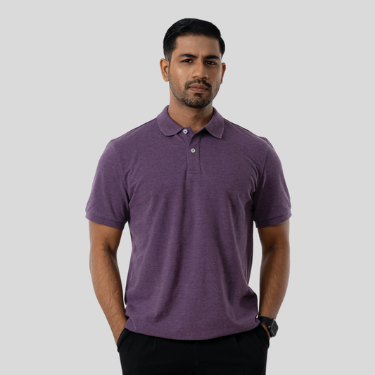 Men's 60/40 Polo Plum Purple