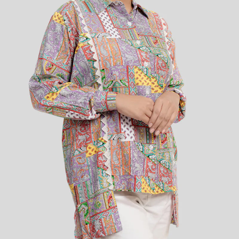 Women's Multi Linen Shirt M-2