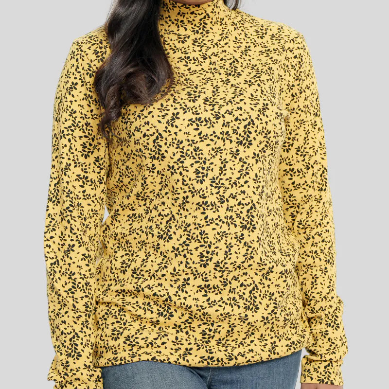 Women's AOP Turtle Top 02 (Yellow)