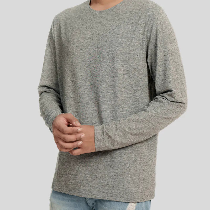 Men's Full Tee 04 (Grey Melange)