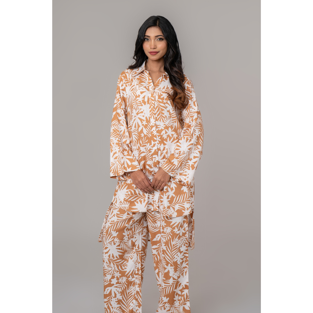 AOP Linen Co-Ord Brick