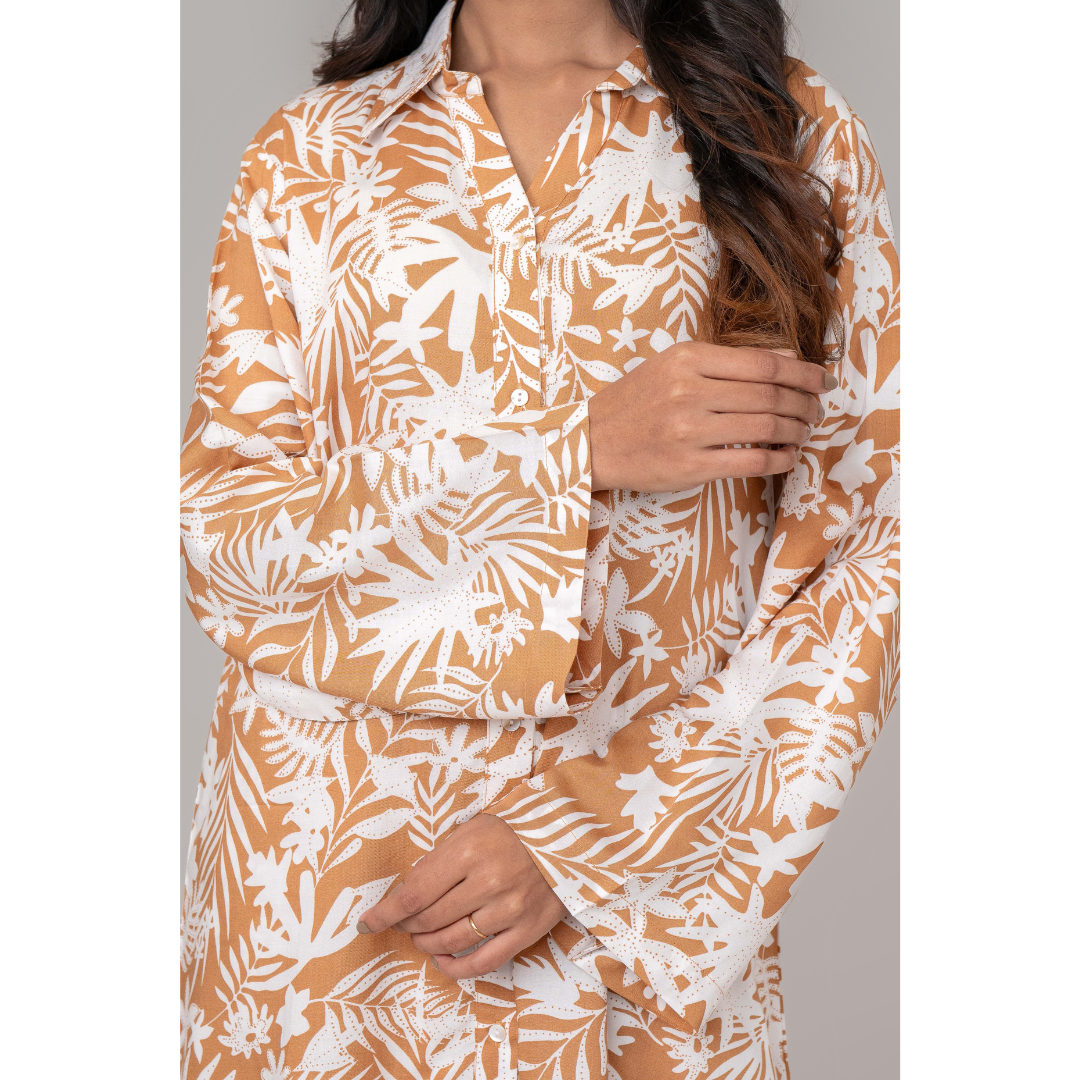 AOP Linen Co-Ord Brick