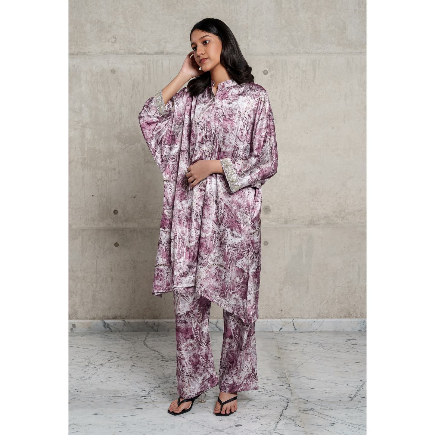 AOP Rayon Co-Ord Set (Coffee)