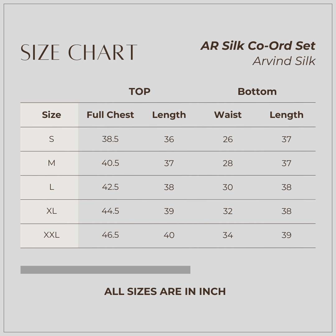 AR Silk Co-Ord Set (Coffee)