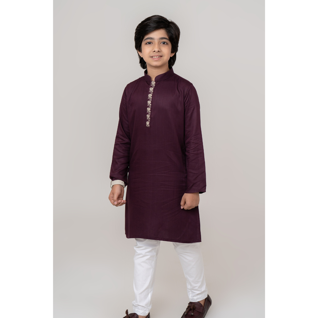 Boy's EMB Panjabi Coffee