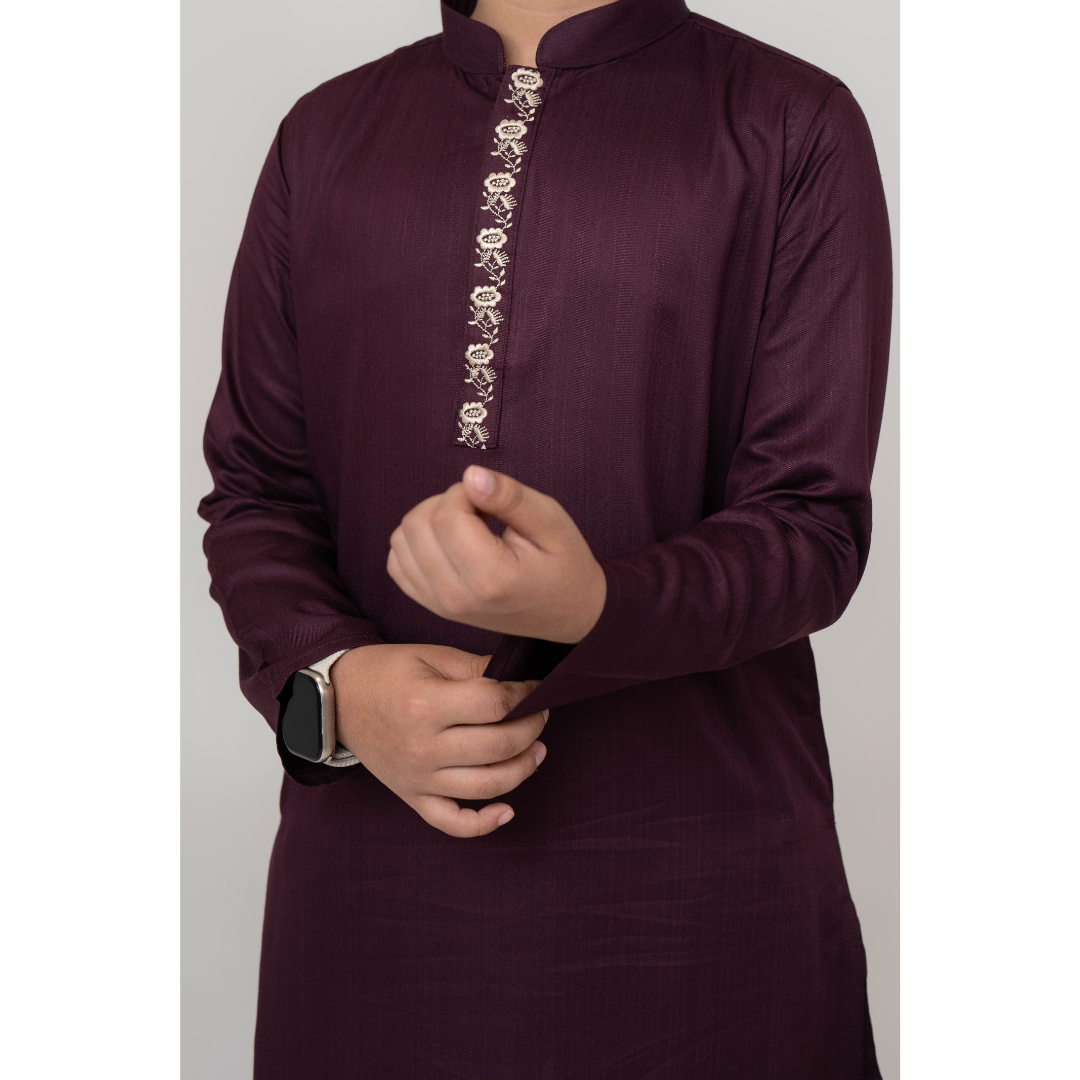 Boy's EMB Panjabi Coffee