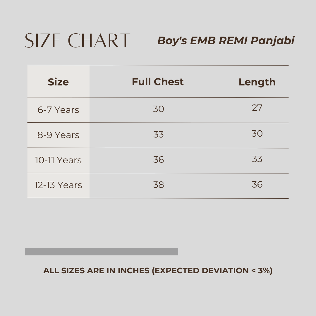 Boy's EMB Remi Panjabi Sky