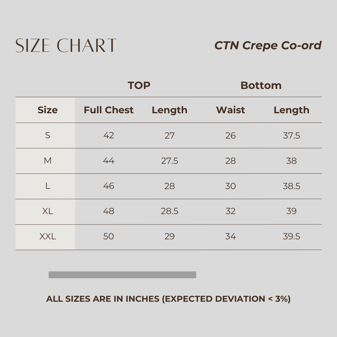 CTN Crepe Co-ord Bistre