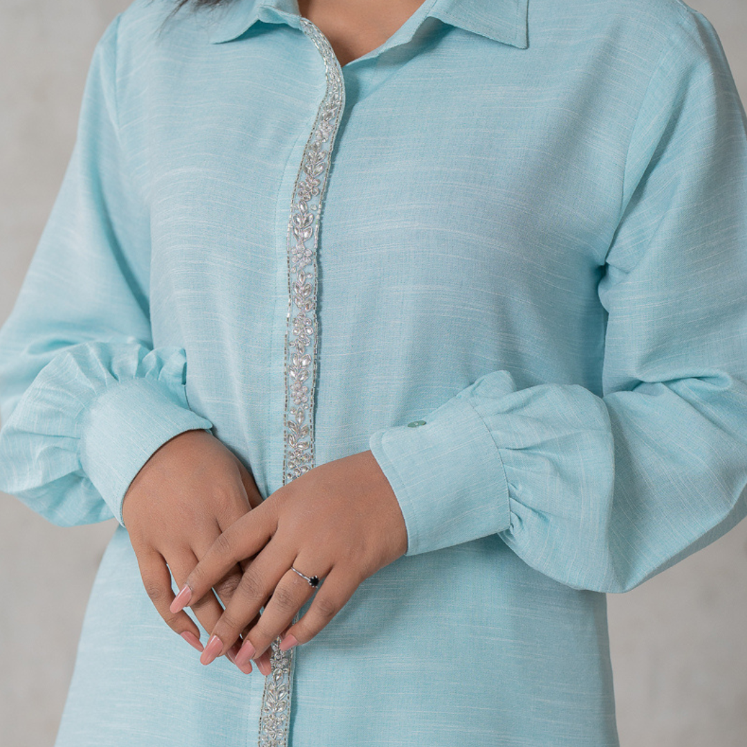 Women's Remi Cotton Co-Ord Set (Mint)