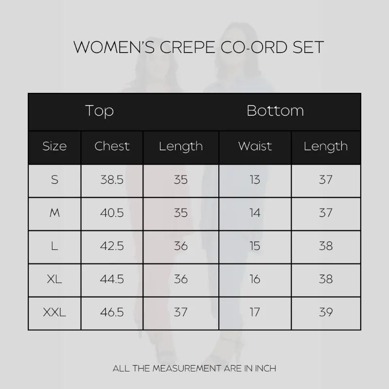 Women's AOP Silk CO-ORD set (S-01)