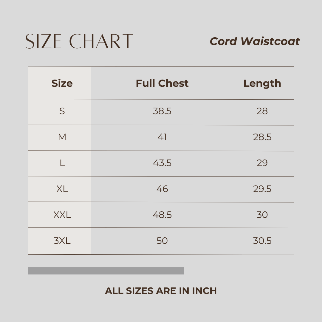 Men's Cord Waistcoat Wine