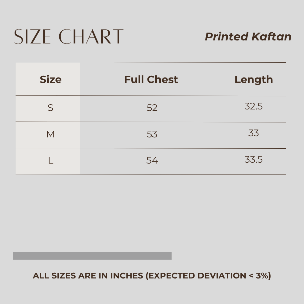 Printed Kaftan Sieena