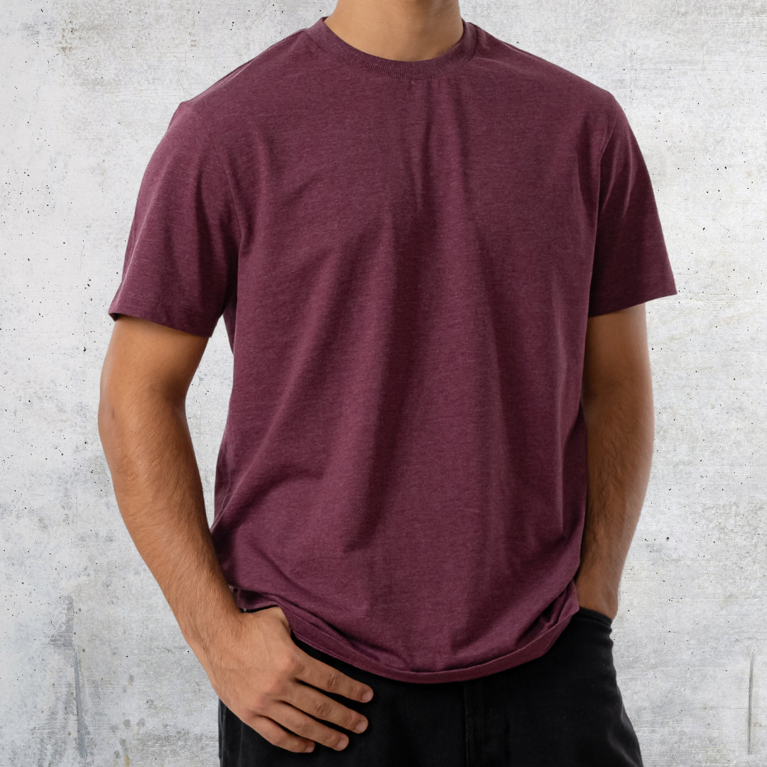 Essential 60/40 Tee Dark Maroon