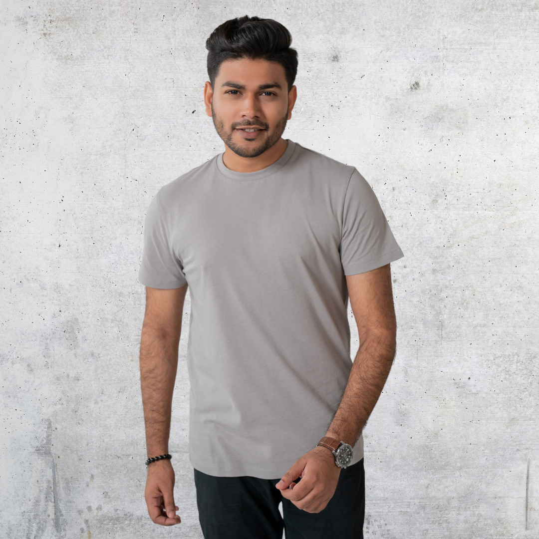 Essential Tee Combo – Maroon & Grey
