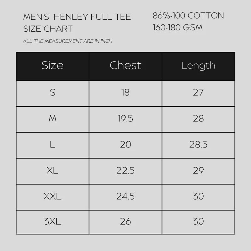 Men's Henley Full Tee 01 (Coffee)