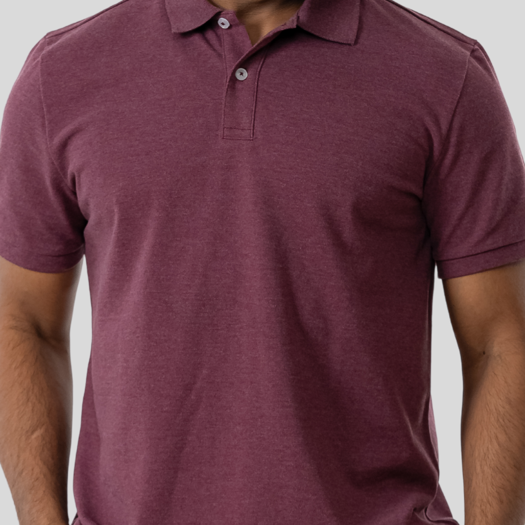 Men's 60/40 Polo Dark Maroon
