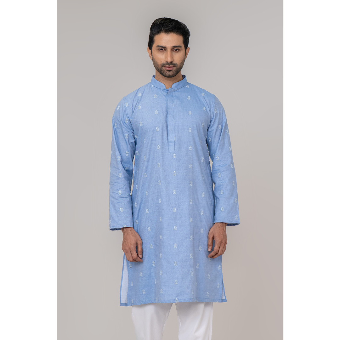 Men’s AOP EMB Panjabi Sky