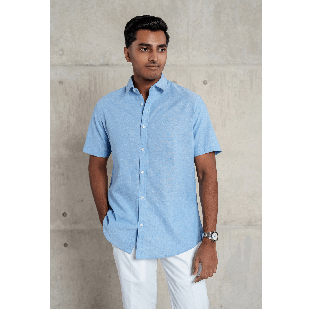 Men's Casual Shirt (Blue)