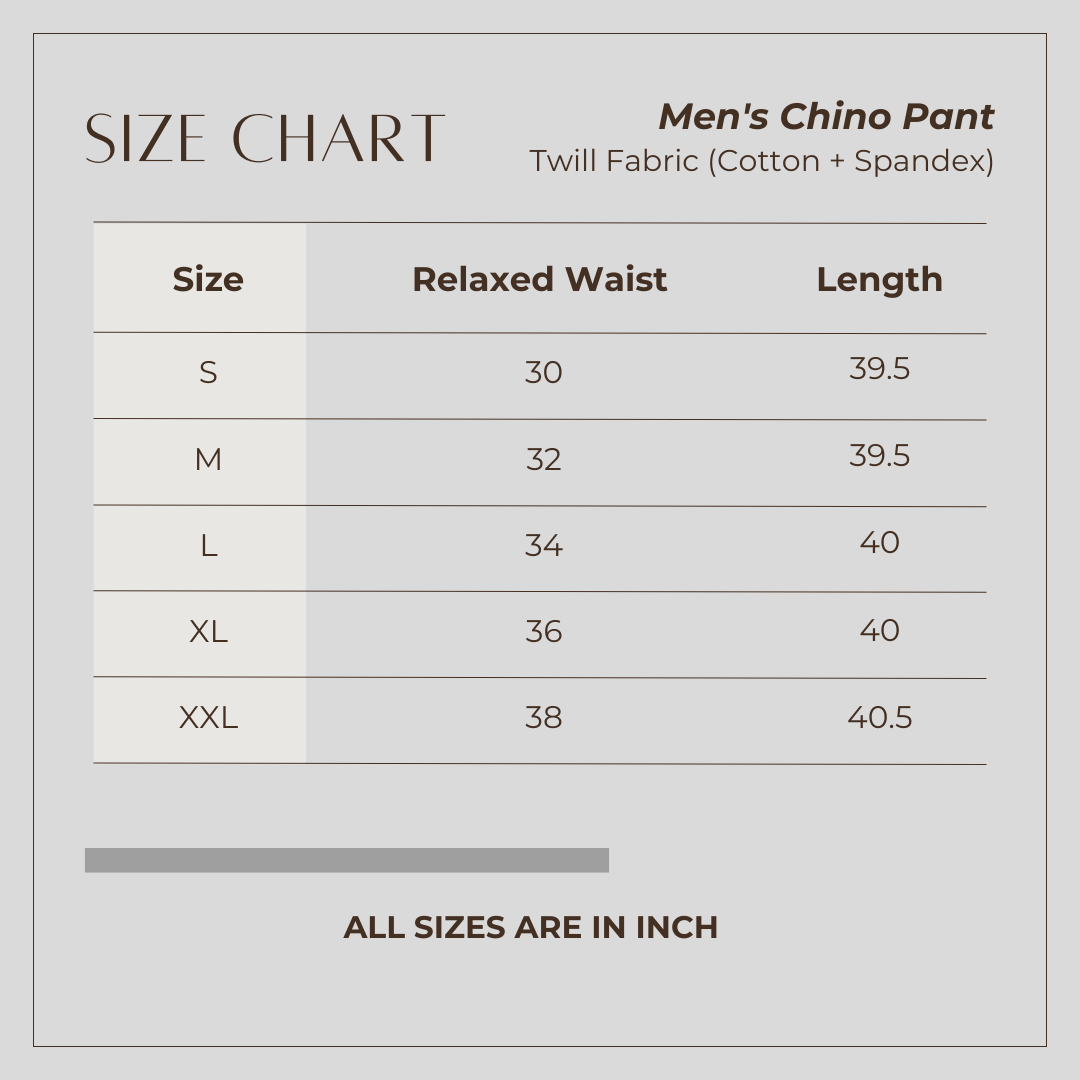 Men's Chino Pant Black