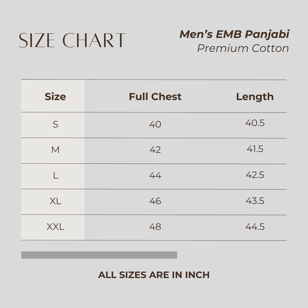 Men’s EMB Panjabi Coffee