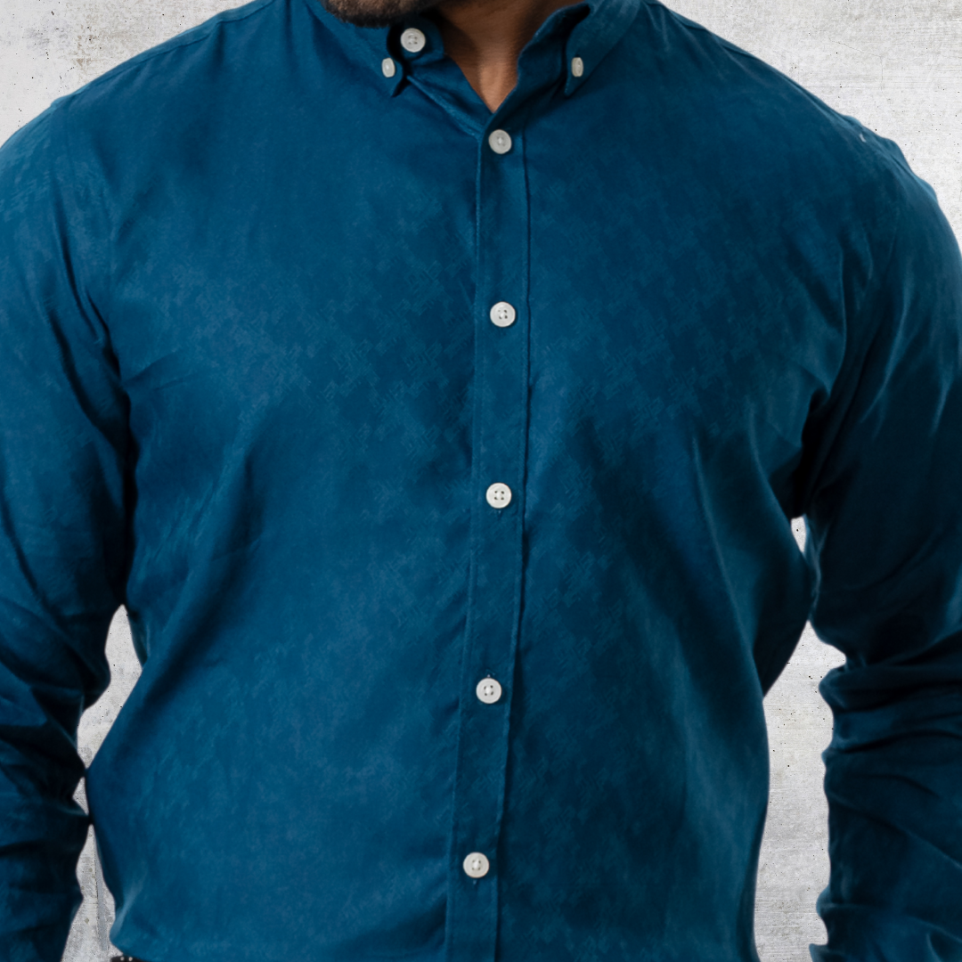 Men's Casual Shirt JCQ Teal
