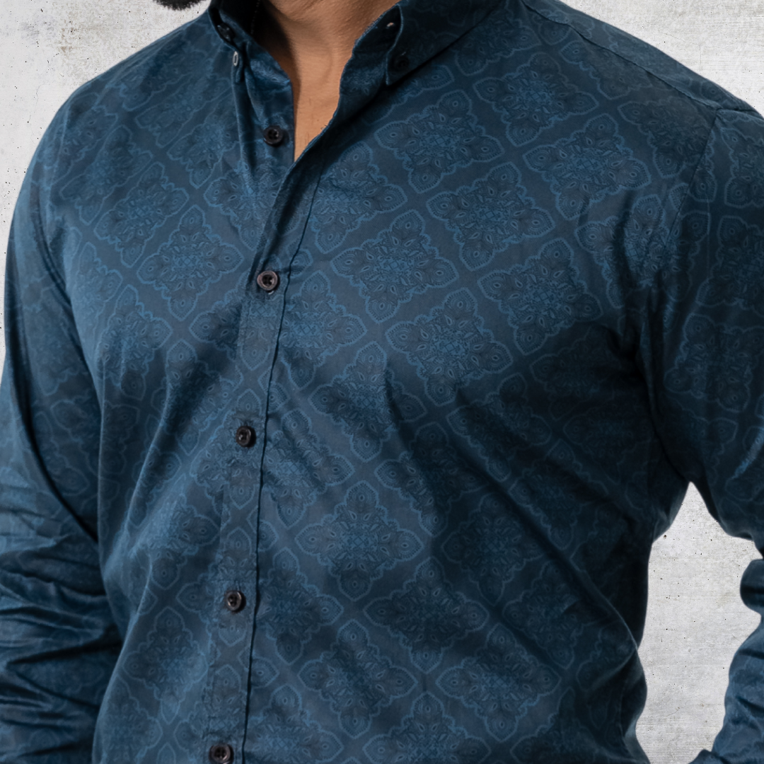 Men's Casual Shirt Teal