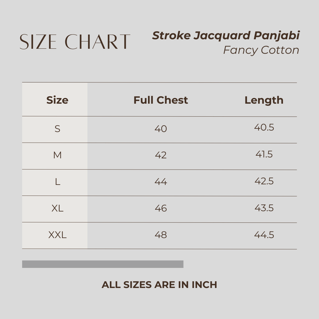 Men's Stroke Jacquard Panjabi (Blue)