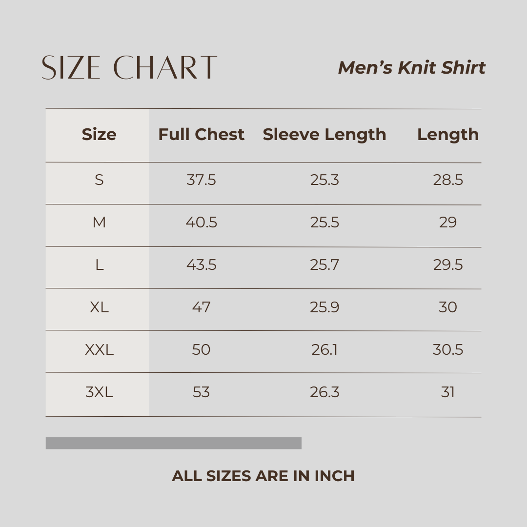 Men's Knit Shirt D. Sky