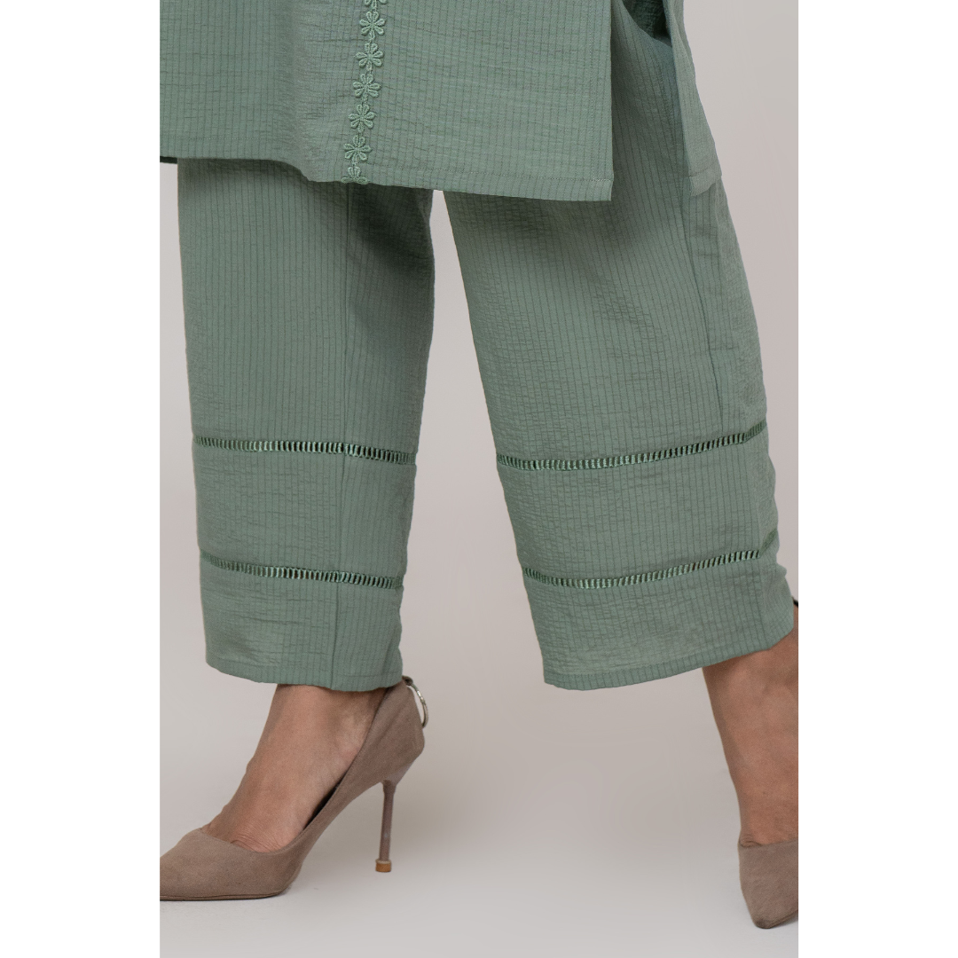 Popcorn Cut & Sew 01 Co-Ord Moss