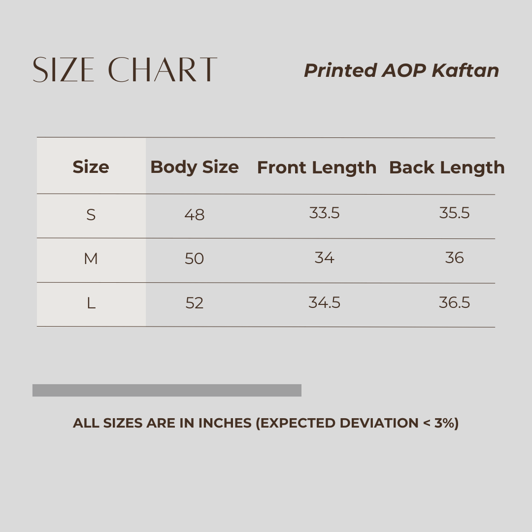 Printed AOP Kaftan Lilac