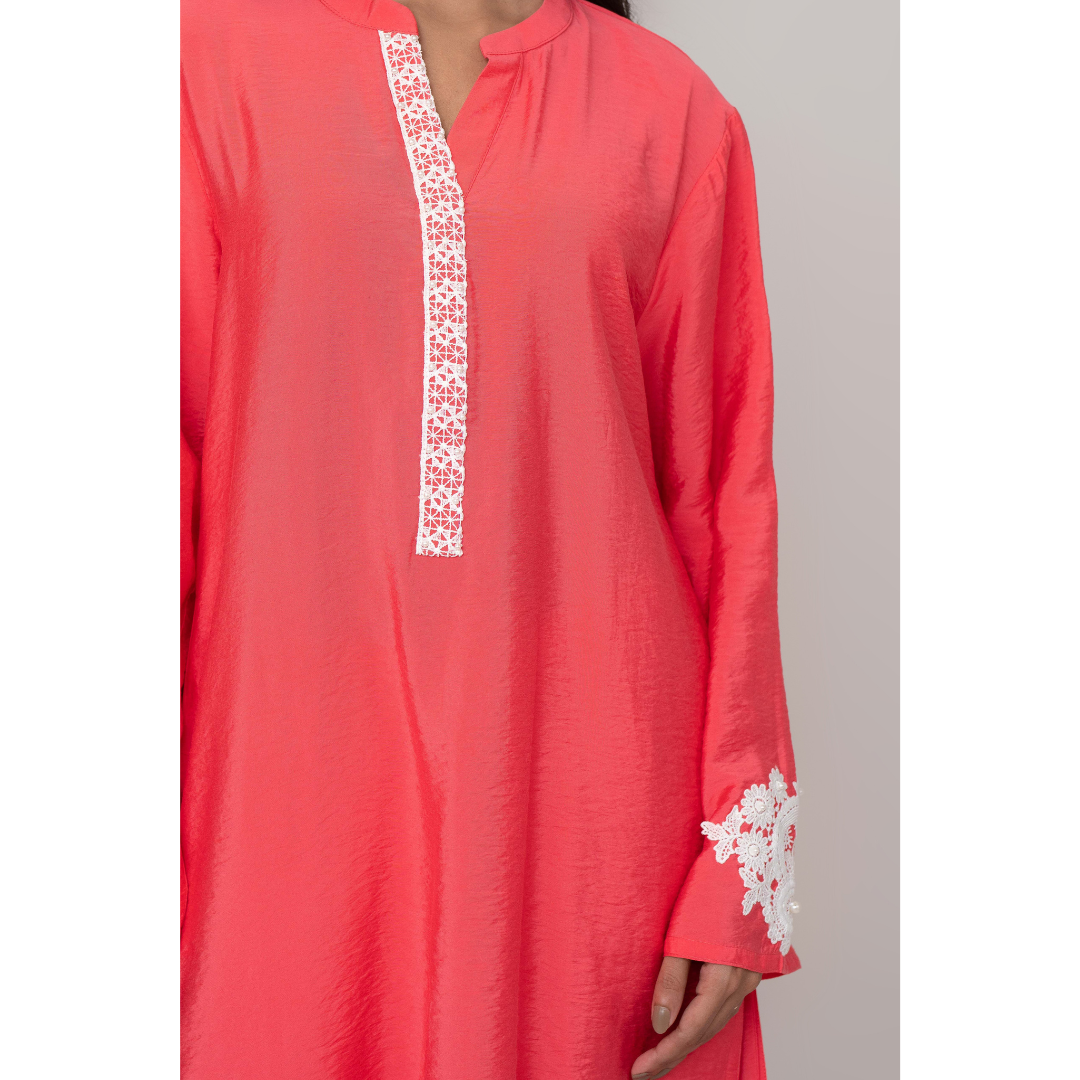 Rayon Silk Co-Ord Ball Pink