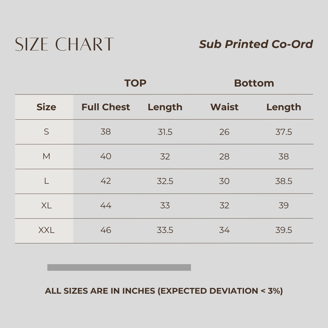 Sub Printed Co-Ord Peach