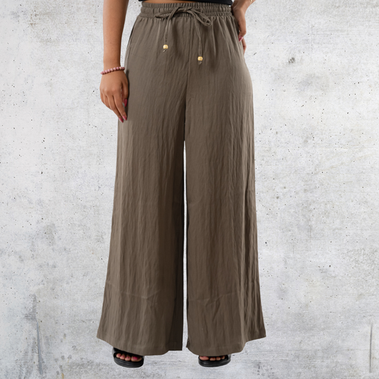 Women's Wide Leg Pant Deep Olive