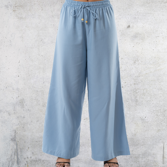 Women's Wide Leg Pant Powder Blue