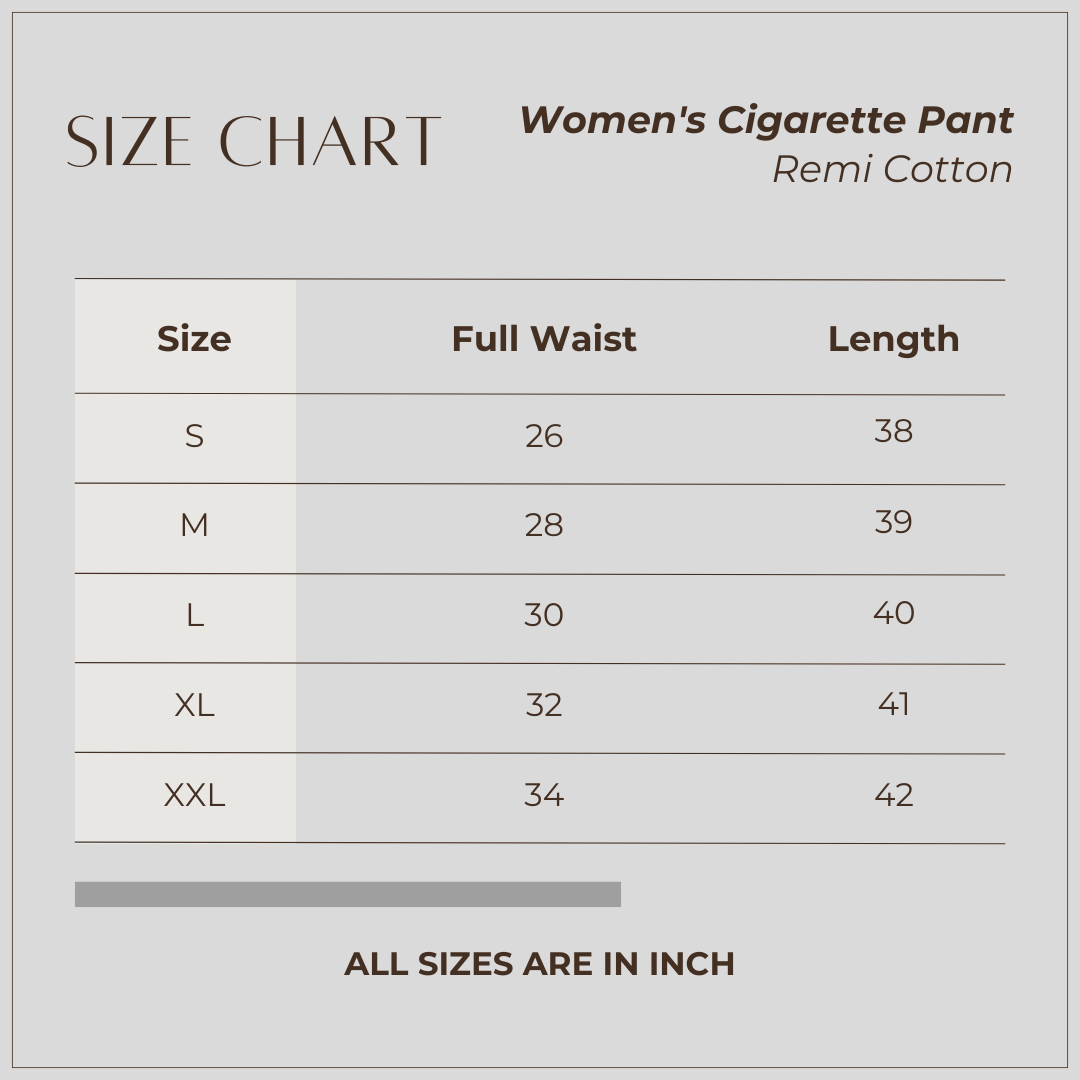 Women's Cigarette Pant (Beige)