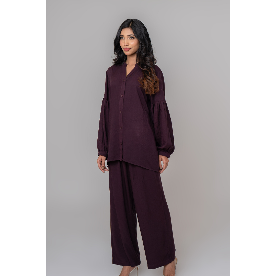Balloon Co-Ord Maroon