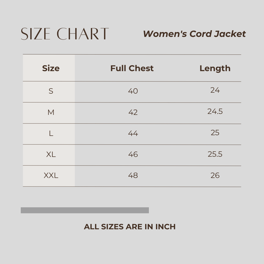 Women's Cut & Sew Cord Jacket Light Coral