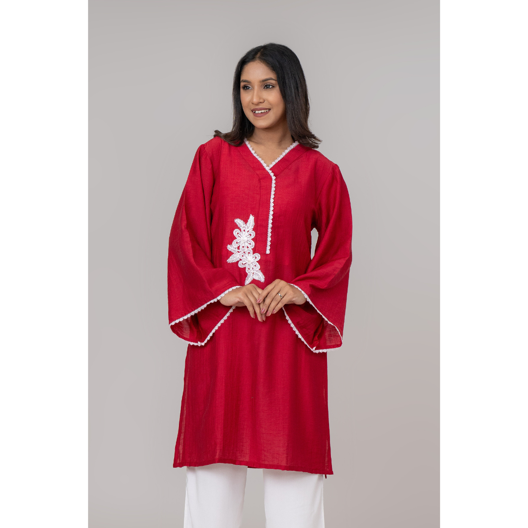 Women's Cotton Kurti Maroon