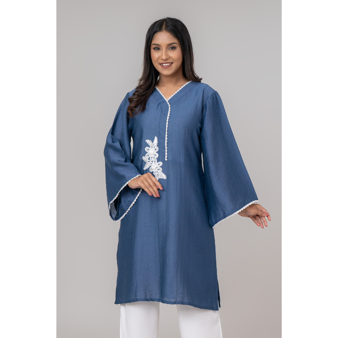 Women's Cotton Kurti Navy